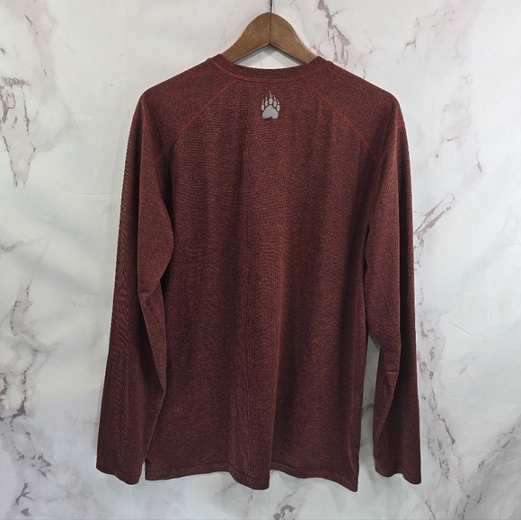 Duluth Alaskan Hardgear Shirt Mens Medium Dark Red Long Sleeve Tun Dry Tee - Picture 5 of 10